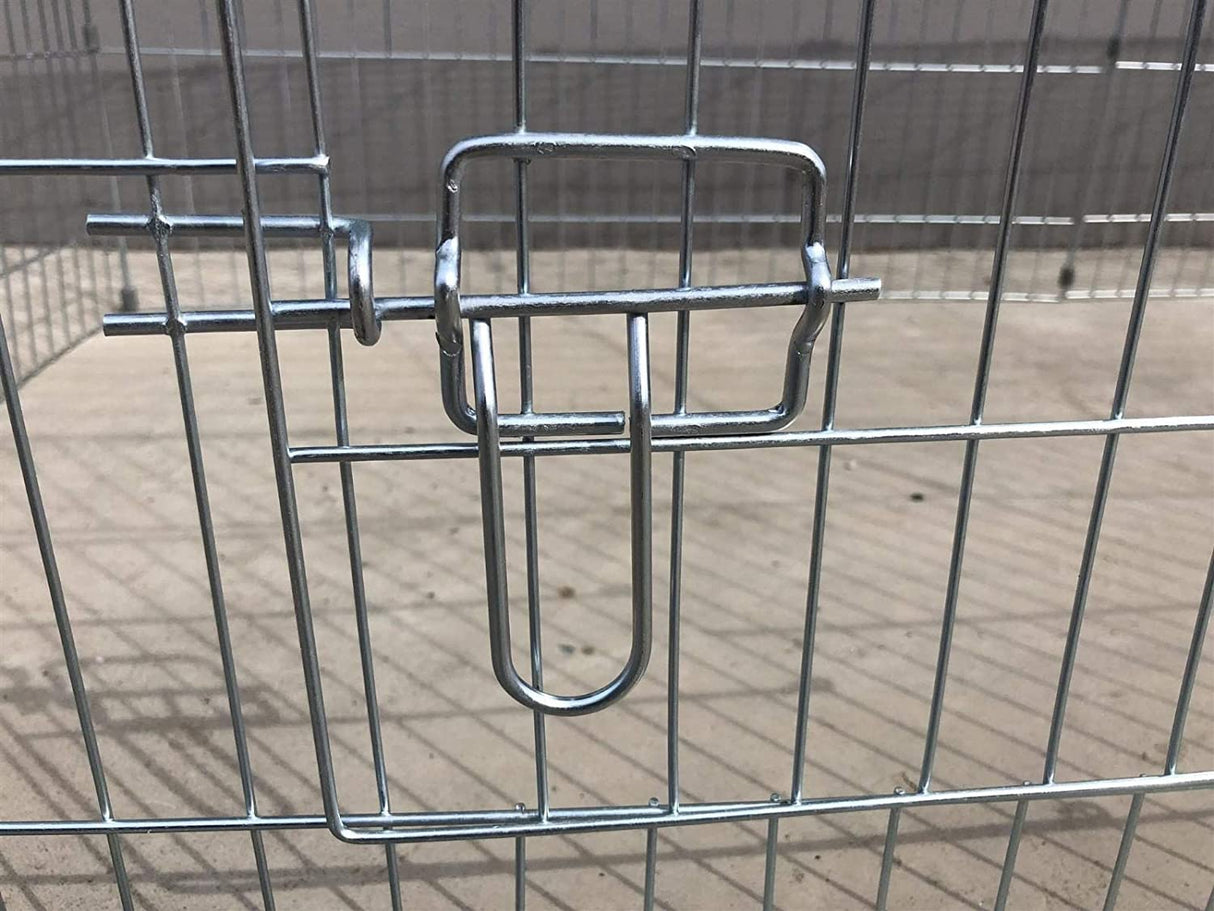 HYGRAD BUILT TO SURVIVE Rabbit Run Playpen Rectangular with Pitched Roof 5 Ft 10 In Long x 2 Ft 5 In Wide with Protective Cover Pet Animal Play Pen Guinea Pig Pen, Dog Puppy Cage Ferret Play Pen