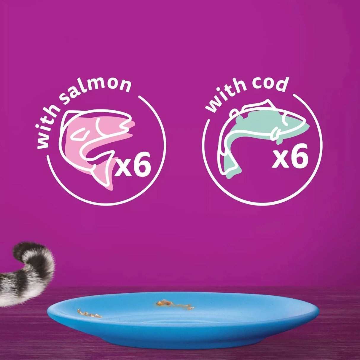 Whiskas Senior 11+ Fish Favourites in Jelly Wet Cat Food Pouches - 48 x 85g