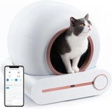 Self Cleaning Cat Litter Tray: Automatic Litter Box, 65L Extra Large Cat Litter Box with APP Control & Safety Protection & Odor Removal, Closed Smart Cat Toilet with Mat for Multiple Cats