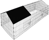 HYGRAD BUILT TO SURVIVE Rabbit Run Playpen Rectangular with Pitched Roof 5 Ft 10 In Long x 2 Ft 5 In Wide with Protective Cover Pet Animal Play Pen Guinea Pig Pen, Dog Puppy Cage Ferret Play Pen