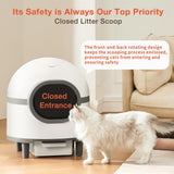 Self Cleaning Cat Litter Tray, 60L Extra Large Capacity Automatic Cat Tray for Multiple Cats, Electric Self Cleaning Litter Boxes with Safety Protection, APP Control, Odor Removal