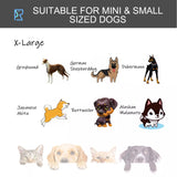Heavy Duty Dog Crates Foldable Doge Kennel and Dog Cage Pet Playpen with Double Doors Removable Tray Lockable Wheels 125cm x 76cm x 81cm.